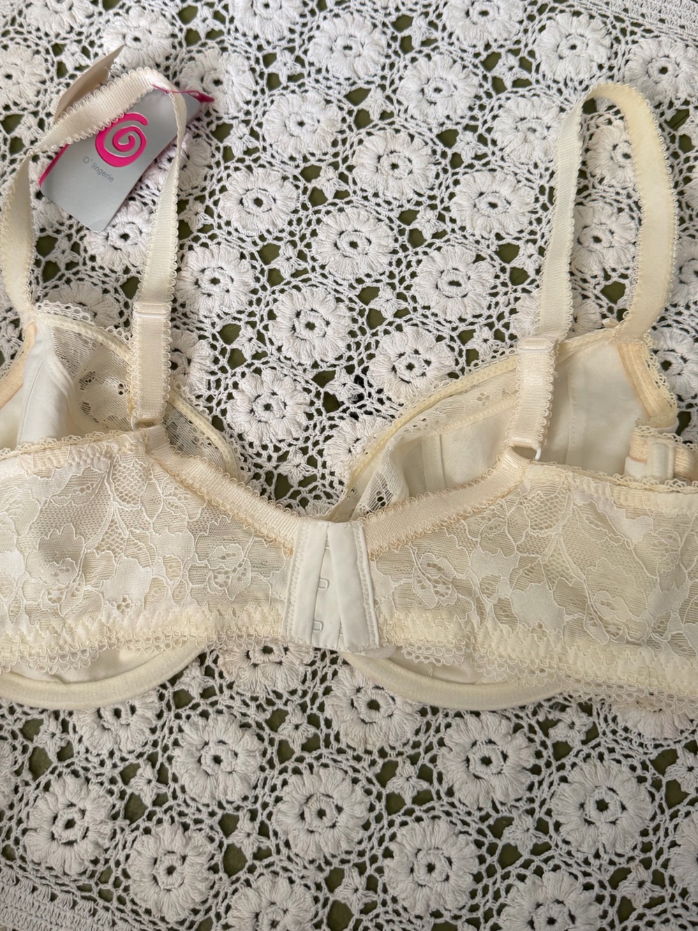 O’ Lingerie Underwire Lace Bra in Ivory Whitney 40C - Picture 11 of 12
